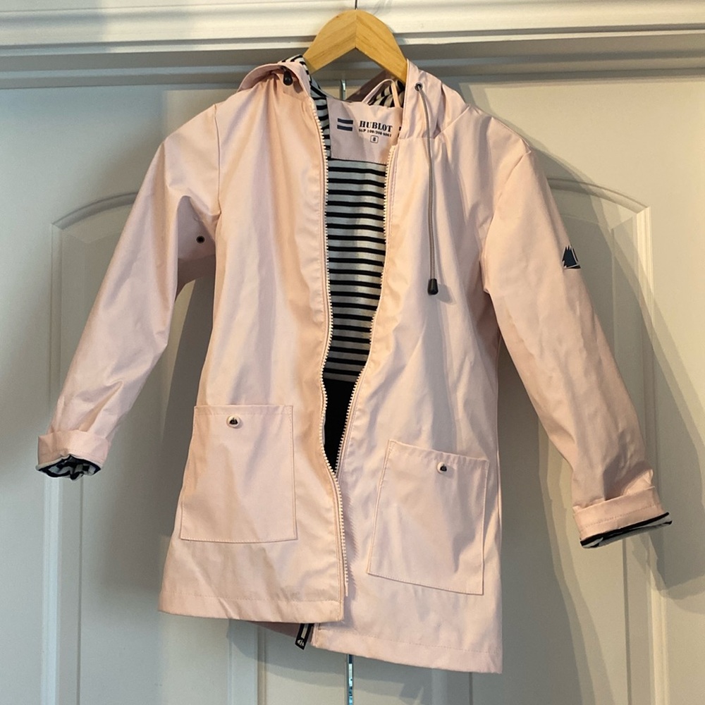 Hublot light pink rain jacket from Ireland! Kids Size 8